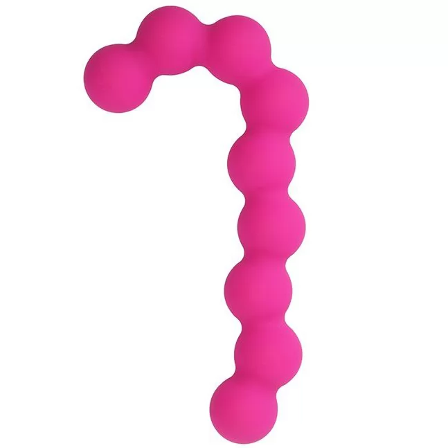 СТИМУЛЯТОР ИЗ 9-ТИ ШАРИКОВ SEE YOU CANDY CANE (РОЗОВЫЙ). Вид 1.