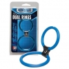 ДВОЙНОЕ ЭРЕКЦИОННОЕ КОЛЬЦО DUAL RINGS BLUE (СИНЕЕ). Вид 1.