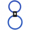 ДВОЙНОЕ ЭРЕКЦИОННОЕ КОЛЬЦО DUAL RINGS BLUE (СИНЕЕ). Вид 2.