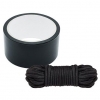 КОМПЛЕКТ ДЛЯ СВЯЗЫВАНИЯ BONDX BONDAGE RIBBON  LOVE ROPE BLACK. Вид 1.