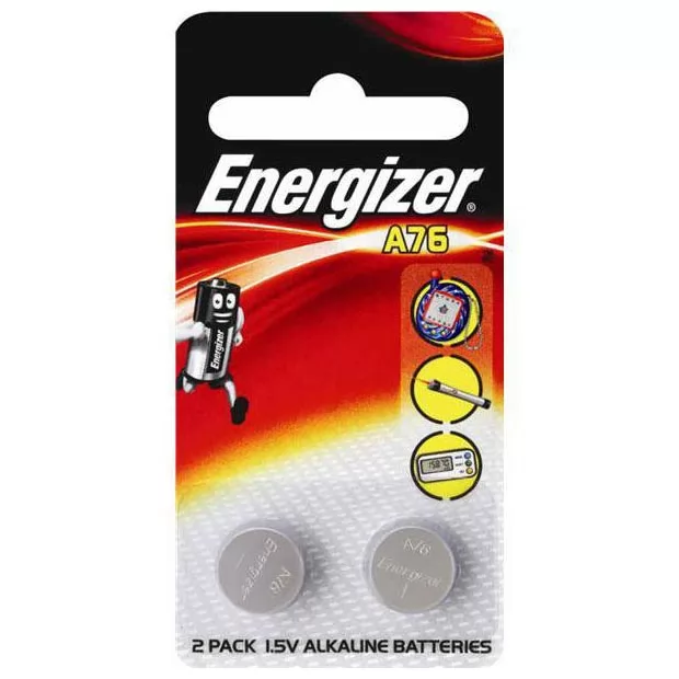 БАТАРЕЙКИ ENERGIZER ALKALINE ТИПА LR44/A76 (2 ШТ.). Вид 1.