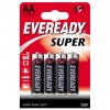 БАТАРЕЙКИ EVEREADY SUPER R6 ТИПА AA (4 ШТ.). Вид 1.