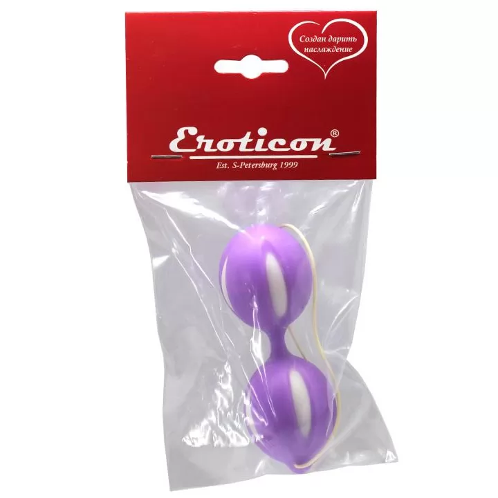 ВАГИНАЛЬНЫЕ ШАРИКИ EROTICON (ФИОЛЕТОВЫЕ). Вид 3.