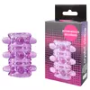 ОТКРЫТАЯ ФИОЛЕТОВАЯ НАСАДКА НА ПЕНИС CRYSTAL SLEEVE 5,5 СМ. Вид 1.