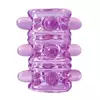 ОТКРЫТАЯ ФИОЛЕТОВАЯ НАСАДКА НА ПЕНИС CRYSTAL SLEEVE 5,5 СМ. Вид 2.