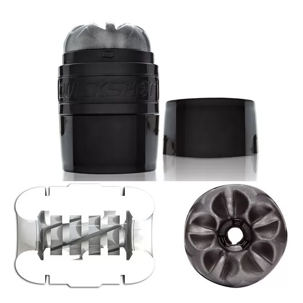МАСТУРБАТОР FLESHLIGHT - QUICKSHOT MASTURBATOR SILVER. Вид 3.
