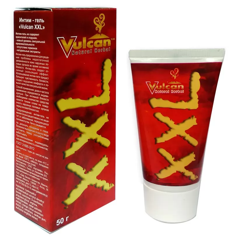 ИНТИМ-ГЕЛЬ ДЛЯ УВЕЛИЧЕНИЯ ПОЛОВОГО ЧЛЕНА VULKAN XXL (50 Г). Вид 1.