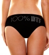 ТРУСИКИ-СЛИП С НАДПИСЬЮ СТРАЗАМИ 100% DTF (S-M). Вид 1.