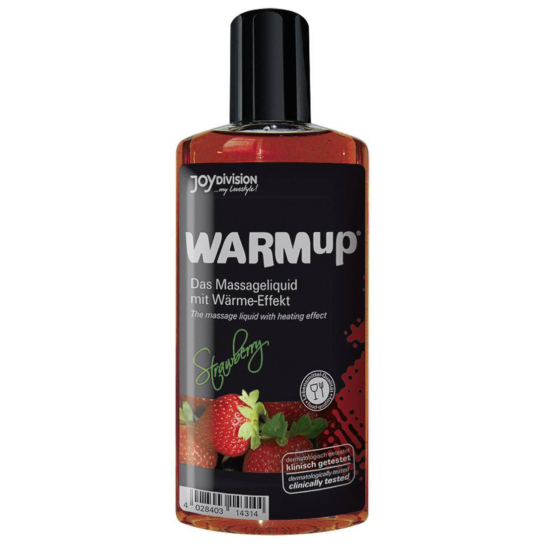 Разогревающее масло «Клубника» WARMup Strawberry (150 мл). Вид 1.
