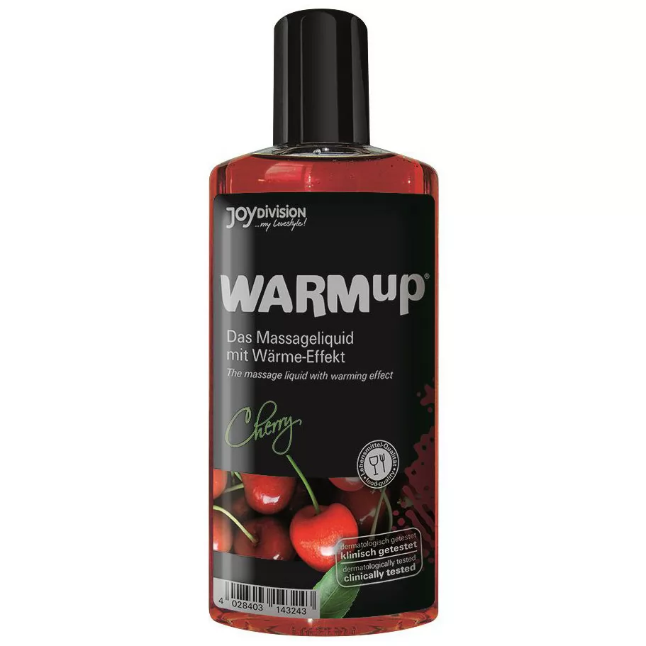 РАЗОГРЕВАЮЩЕЕ МАСЛО «ВИШНЯ» WARMUP CHERRY (150 МЛ). Вид 1.
