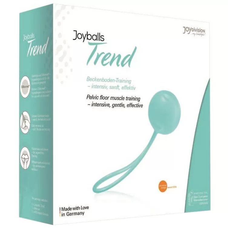 ЗЕЛЕНЫЙ ВАГИНАЛЬНЫЙ ШАРИК JOYBALLS TREND SINGLE. Вид 2.