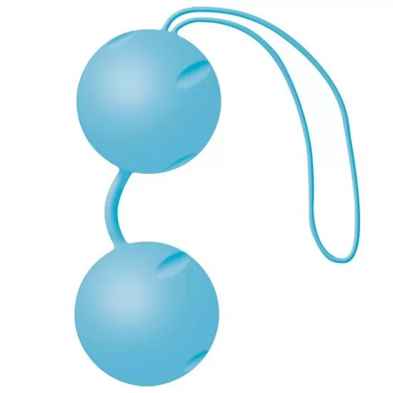 ГОЛУБЫЕ МАТОВЫЕ ВАГИНАЛЬНЫЕ ШАРИКИ JOYBALLS. Вид 1.
