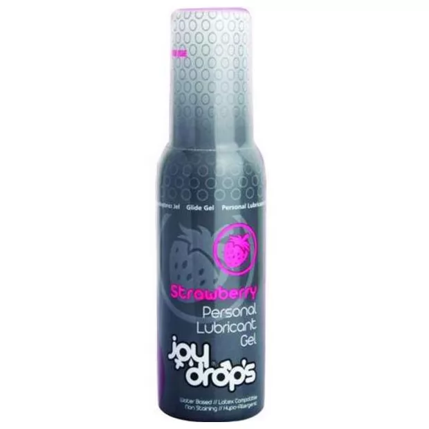 СМАЗКА СО ВКУСОМ КЛУБНИКИ JOYDROPS STRAWBERRY (100 МЛ). Вид 1.