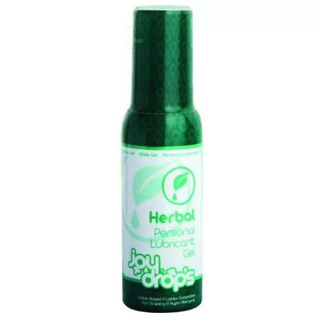 СМАЗКА НА ВОДНОЙ ОСНОВЕ JOYDROPS HERBAL (100 МЛ). Вид 1.
