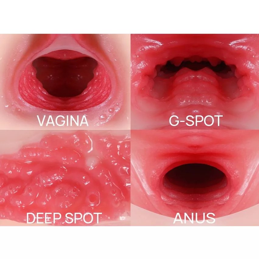 МАСТУРБАТОР-ПОЛУТОРС С ДВОЙНЫМ СЛОЕМ МАТЕРИАЛА MARIA ONAHOLE REAL VAGINA. Вид 4.