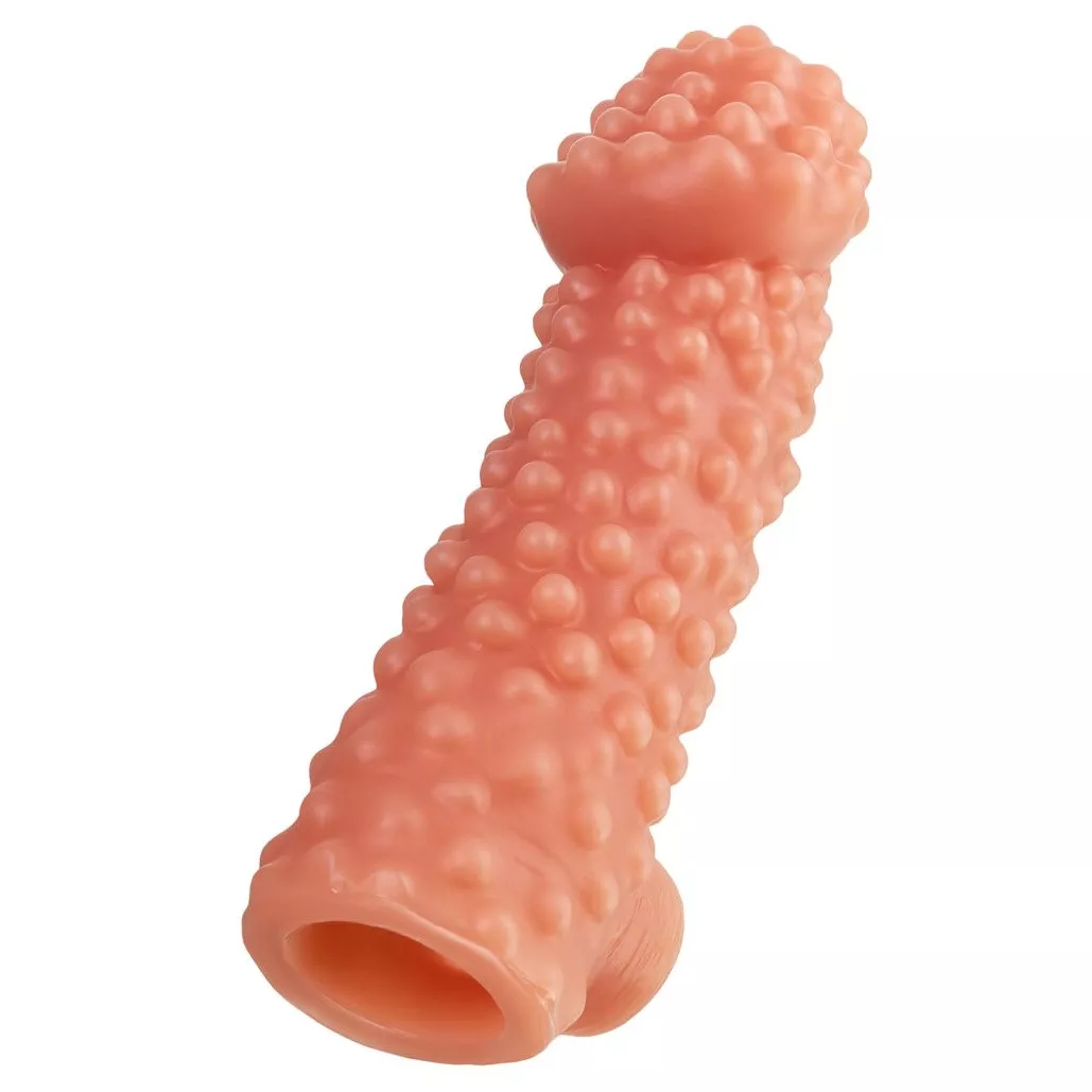 НАСАДКА НА ФАЛЛОС С БУГОРКАМИ COCK SLEEVE 004 SIZE L 17,6 СМ. Вид 2.
