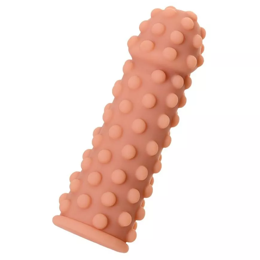 НАСАДКА НА ФАЛЛОС С БУГОРКАМИ ПО ПОВЕРХНОСТИ EXTREME SLEEVE 002 S-SIZE 12,7 СМ. Вид 1.