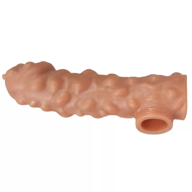 НАСАДКА НА ФАЛЛОС С КРУПНЫМИ БУГОРКАМИ COCK SLEEVE 003 SIZE L 17,6 СМ. Вид 3.