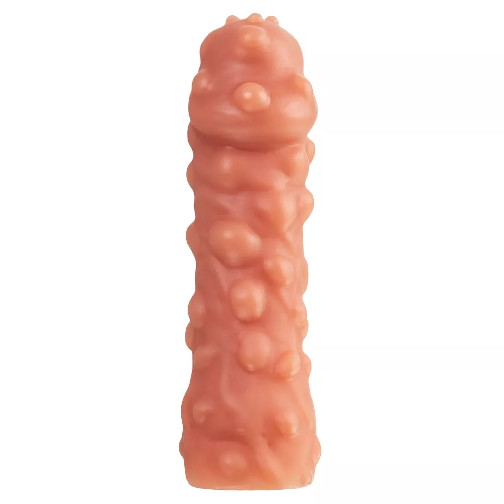 НАСАДКА НА ФАЛЛОС С КРУПНЫМИ БУГОРКАМИ COCK SLEEVE 003 SIZE L 17,6 СМ. Вид 4.