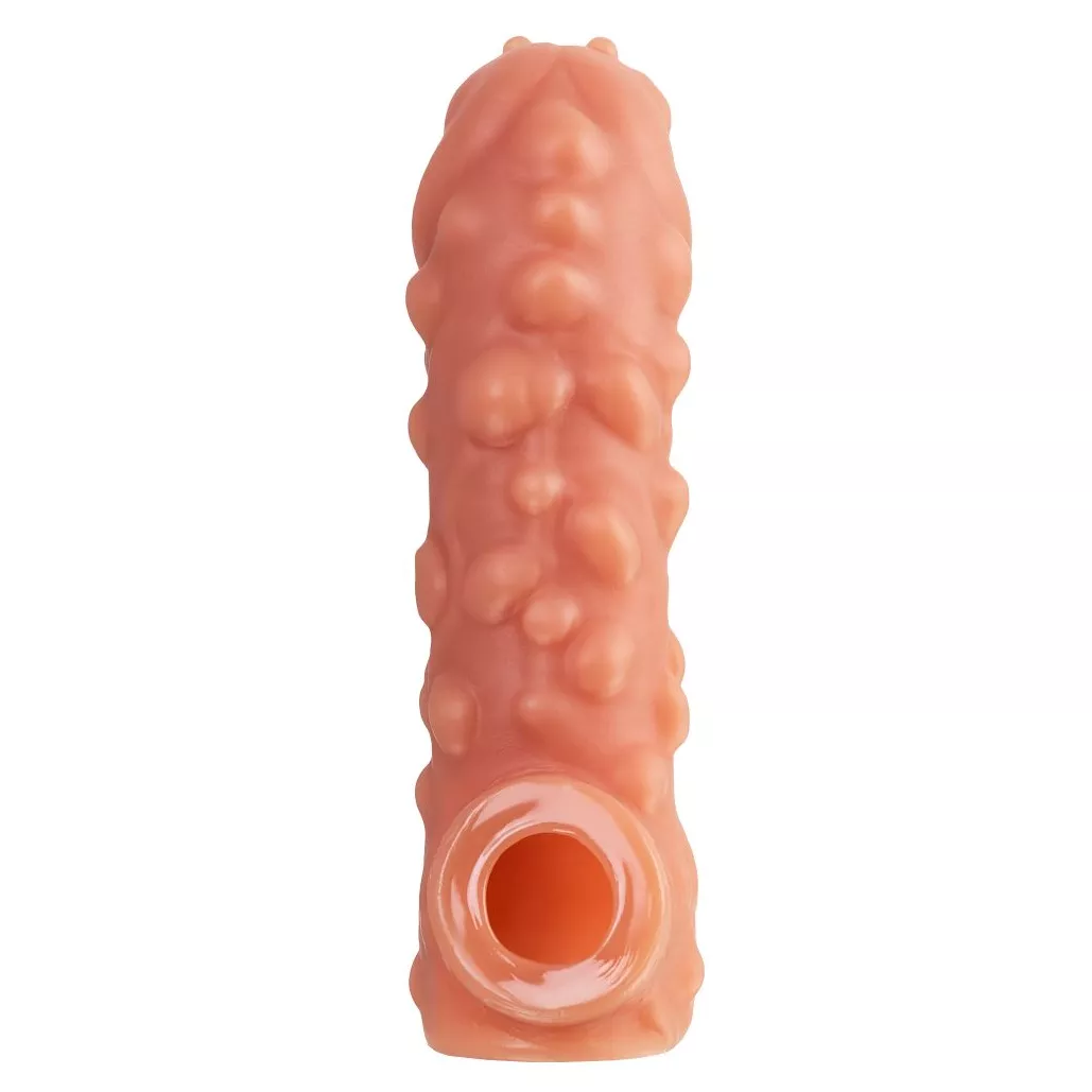 НАСАДКА НА ФАЛЛОС С КРУПНЫМИ БУГОРКАМИ COCK SLEEVE 003 SIZE L 17,6 СМ. Вид 6.