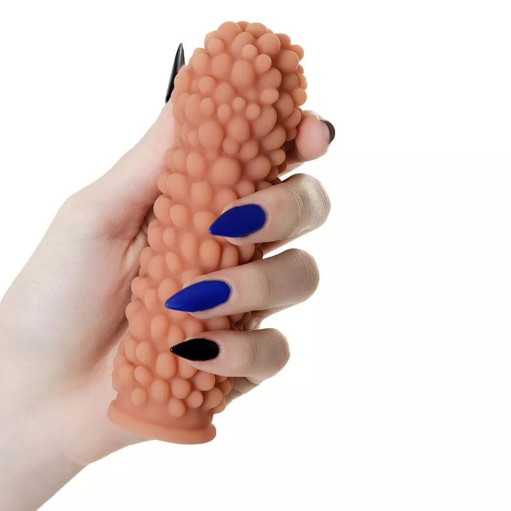 НАСАДКА НА ФАЛЛОС С ПУЗЫРИКАМИ ПО ВСЕЙ ПОВЕРХНОСТИ EXTREME SLEEVE 008 S-SIZE 12,7 СМ. Вид 5.