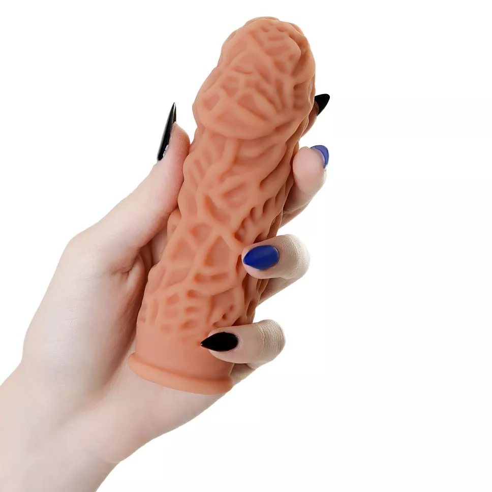 НАСАДКА НА ФАЛЛОС С РЕЛЬЕФНЫМИ СКЛАДОЧКАМИ EXTREME SLEEVE 012 S-SIZE 12,7 СМ. Вид 6.