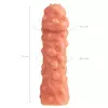 НАСАДКА НА ФАЛЛОС С КРУПНЫМИ БУГОРКАМИ COCK SLEEVE 003 SIZE L 17,6 СМ. Вид 7.