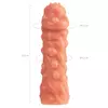 НАСАДКА НА ФАЛЛОС С КРУПНЫМИ БУГОРКАМИ COCK SLEEVE 003 SIZE M 15,6 СМ. Вид 6.