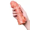 НАСАДКА НА ФАЛЛОС С КРУПНЫМИ БУГОРКАМИ COCK SLEEVE 003 SIZE M 15,6 СМ. Вид 7.