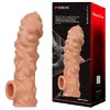 НАСАДКА НА ФАЛЛОС С КРУПНЫМИ БУГОРКАМИ COCK SLEEVE 003 SIZE M 15,6 СМ. Вид 8.