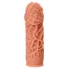 НАСАДКА НА ФАЛЛОС С РЕЛЬЕФНЫМИ СКЛАДОЧКАМИ EXTREME SLEEVE 012 M-SIZE 14,7 СМ. Вид 5.