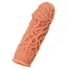 НАСАДКА НА ФАЛЛОС С РЕЛЬЕФНЫМИ СКЛАДОЧКАМИ EXTREME SLEEVE 012 S-SIZE 12,7 СМ. Вид 3.