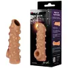 НАСАДКА С БУГОРКАМИ И ОТКРЫТОЙ ГОЛОВКОЙ NUDE SLEEVE L 14 СМ. Вид 4.