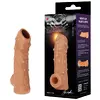 НАСАДКА С ПУПЫРЫШКАМИ И ОТКРЫТОЙ ГОЛОВКОЙ NUDE SLEEVE M 12 СМ. Вид 1.