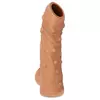 НАСАДКА С ПУПЫРЫШКАМИ И ОТКРЫТОЙ ГОЛОВКОЙ NUDE SLEEVE M 12 СМ. Вид 2.