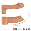 НАСАДКА С ПУПЫРЫШКАМИ И ОТКРЫТОЙ ГОЛОВКОЙ NUDE SLEEVE M 12 СМ. Вид 3.