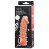 ТЕЛЕСНАЯ ЗАКРЫТАЯ НАСАДКА С ПУПЫРЫШКАМИ COCK SLEEVE 005 SIZE L 17,6 СМ. Вид 9.