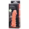 ТЕЛЕСНАЯ ЗАКРЫТАЯ НАСАДКА С ПУПЫРЫШКАМИ COCK SLEEVE 005 SIZE S 13,8 СМ. Вид 8.