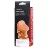 ТЕЛЕСНАЯ ЗАКРЫТАЯ НАСАДКА С ШАРИКАМИ COCK SLEEVE 010 SIZE M 15,6 СМ. Вид 8.