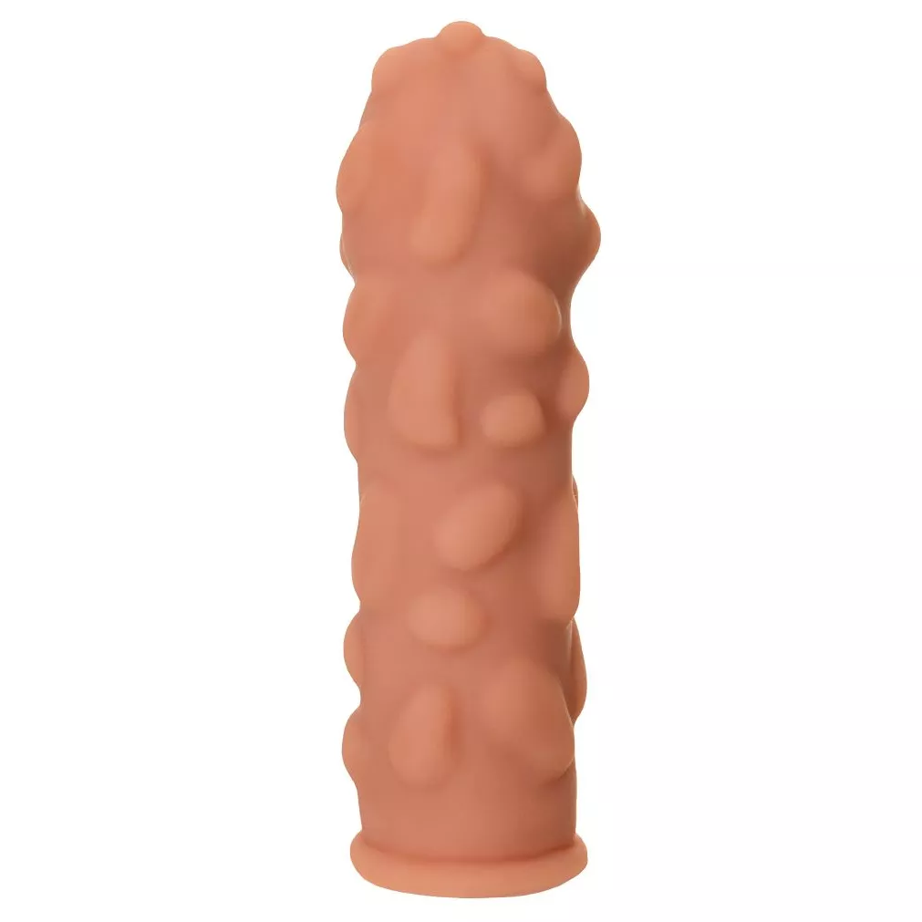 ТЕЛЕСНАЯ НАСАДКА НА ФАЛЛОС С КРУПНЫМИ БУГОРКАМИ EXTREME SLEEVE 011 S-SIZE 12,7 СМ. Вид 2.