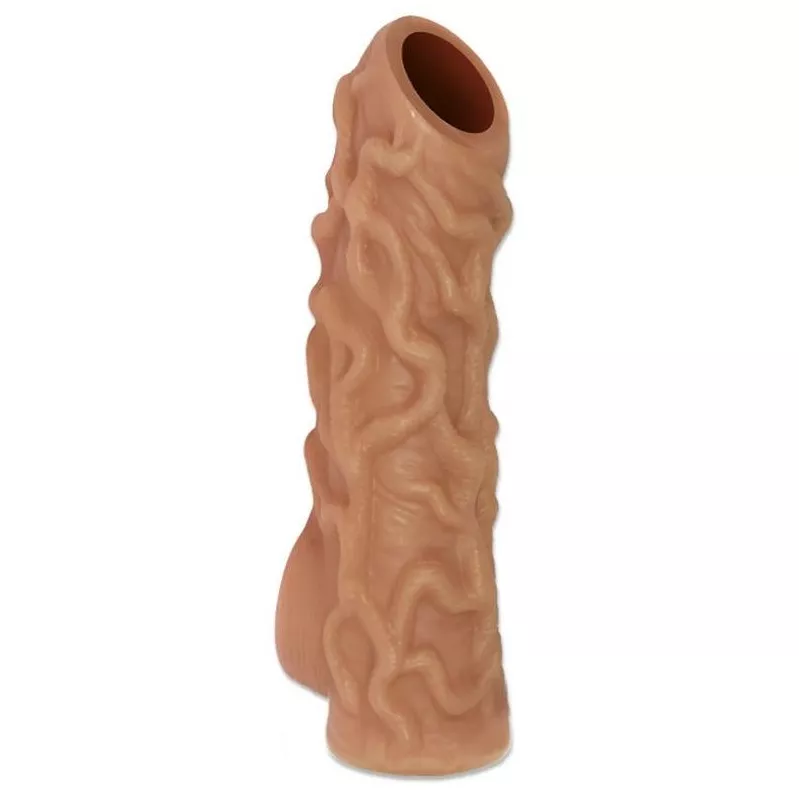 НАСАДКА С ВЕНКАМИ И ОТКРЫТОЙ ГОЛОВКОЙ NUDE SLEEVE S 10 СМ. Вид 1.