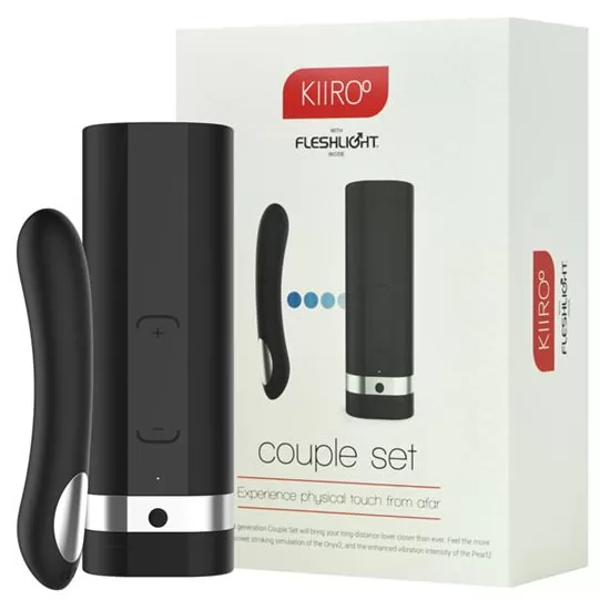 НАБОР ДЛЯ СЕКСА НА РАССТОЯНИИ ONYX 2   PEARL 2 COUPLE SET BLACK. Вид 1.