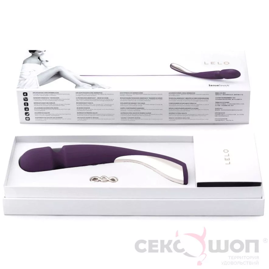 МАССАЖЕР SMART WAND (MEDIUM) PLUM LELO (ФИОЛЕТОВЫЙ). Вид 6.