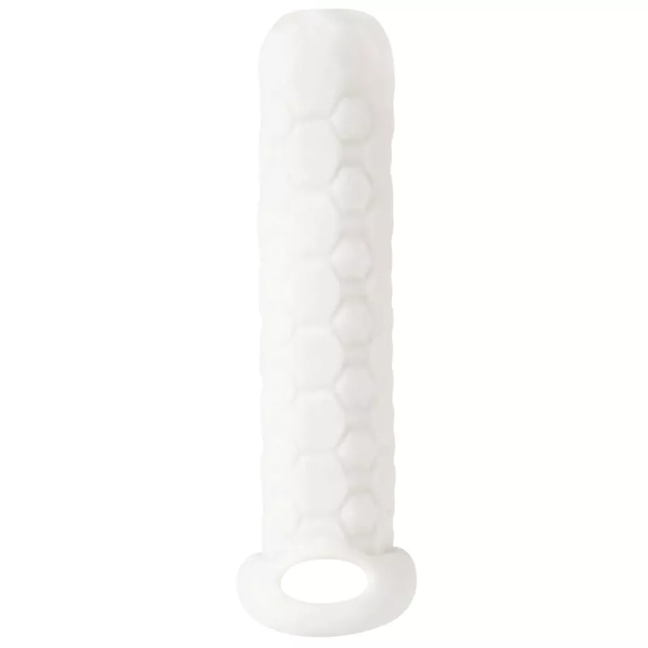 БЕЛЫЙ ФАЛЛОУДЛИНИТЕЛЬ HOMME LONG 13,5 СМ (ПЛЮС 3 СМ). Вид 1.