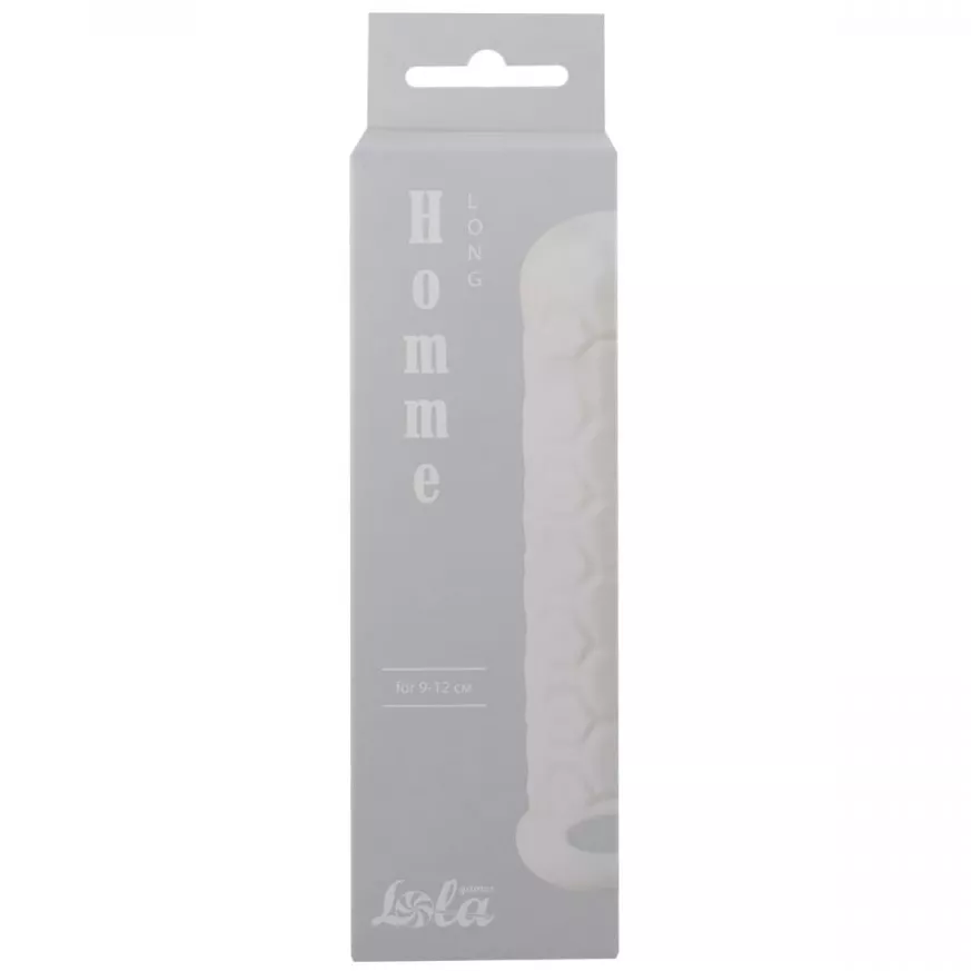 БЕЛЫЙ ФАЛЛОУДЛИНИТЕЛЬ HOMME LONG 13,5 СМ (ПЛЮС 3 СМ). Вид 3.