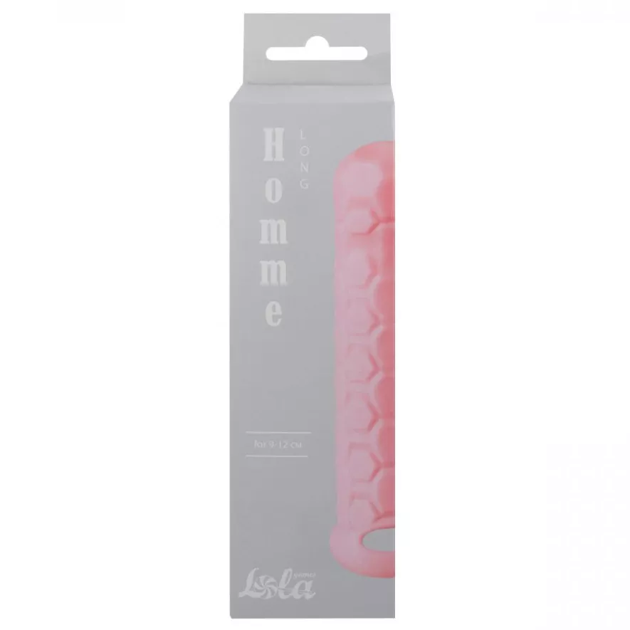 РОЗОВЫЙ ФАЛЛОУДЛИНИТЕЛЬ HOMME LONG 13,5 СМ (ПЛЮС 3 СМ). Вид 4.