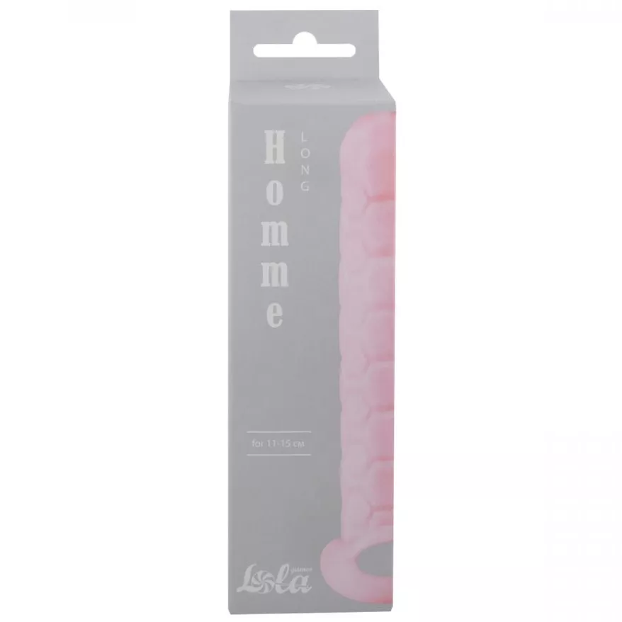 РОЗОВЫЙ ФАЛЛОУДЛИНИТЕЛЬ HOMME LONG 15,5 СМ (ПЛЮС 3 СМ). Вид 3.