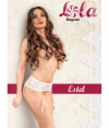 ИЗЫСКАННЫЙ БЕЛЫЙ КРУЖЕВНОЙ ПОЯС ДЛЯ ЧУЛОК ESTEL (M-L). Вид 1.