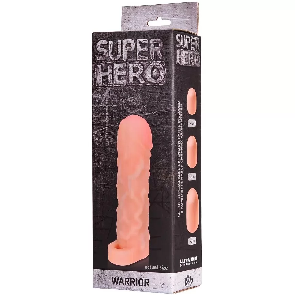 ФАЛЛОУДЛИНИТЕЛЬ SUPER HERO WARRIOR (РЕГУЛИРУЕМЫЙ). Вид 3.