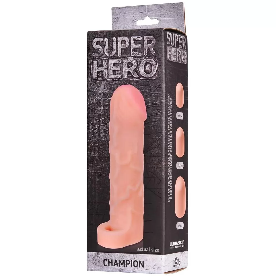 ФАЛЛОУДЛИНИТЕЛЬ SUPER HERO CHAMPION (РЕГУЛИРУЕМЫЙ). Вид 3.